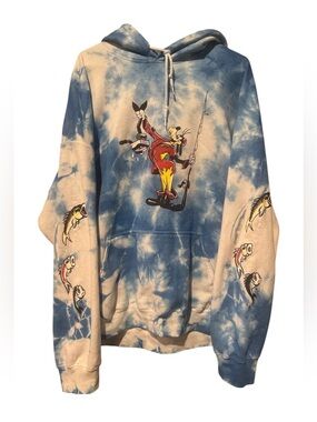 Disney Goofy "How to Fish" pullover hoodie Men’s XXL